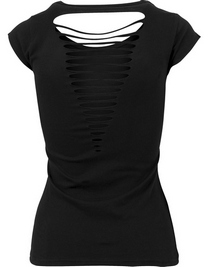 Build Your Brand Koszulka damska z wyciętymi plecami Ladies´ Back Cut Tee