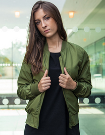 Build Your Brand BY044 Kurtka bomberka damska Ladies´ Nylon Bomber Jacket