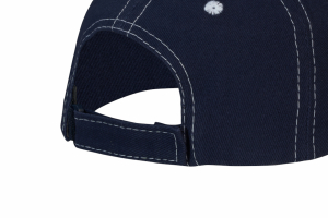 Headwear Czapka z kontrastowymi przeszyciami w koronie i w daszku (mały sandwich) - gruba bawełna drapana