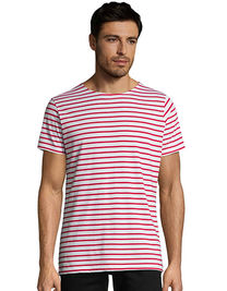 Koszulka SOL'S - L01398 Men´s Round Neck Striped T-Shirt Miles