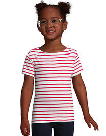 Koszulka SOL'S - L01400 Kids´ Round Neck Striped T-Shirt Miles
