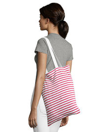 Torba SOL'S - LB02097 Striped Jersey Shopping Bag Luna
